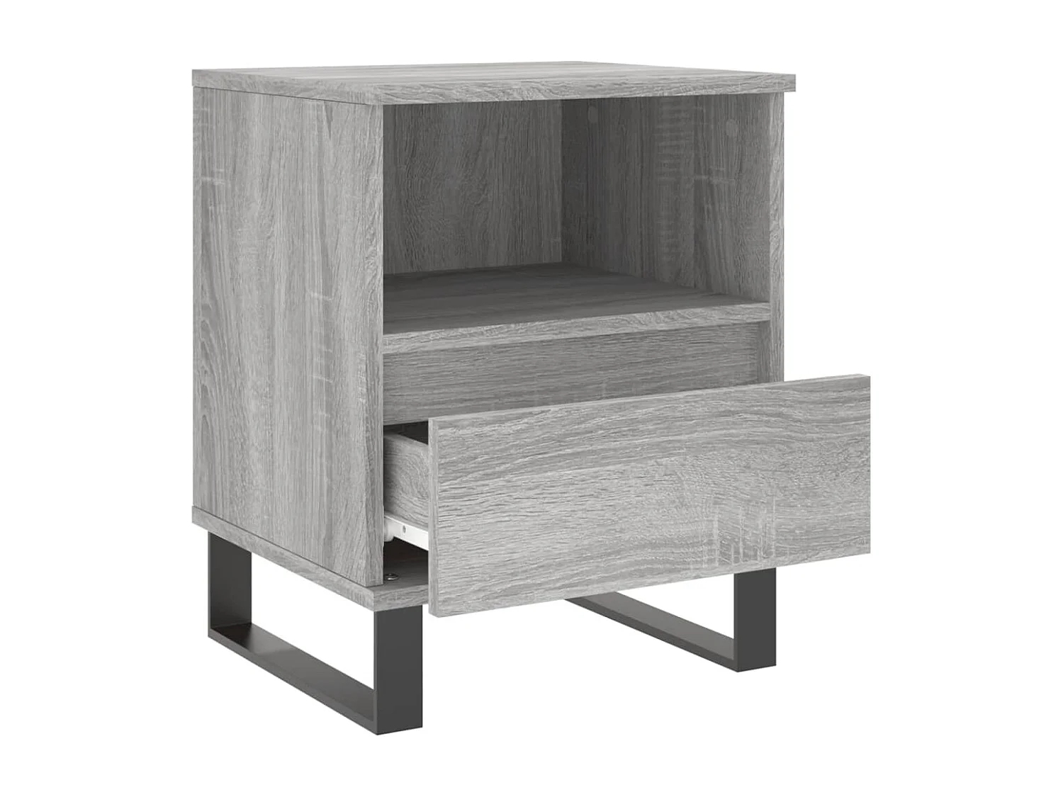 Pau  Tables de chevet 2 pcs sonoma gris 40x35x50 cm bois ingénierie