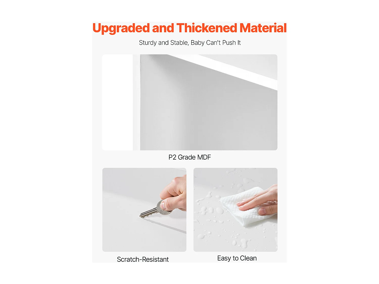 Meuble de Rangement Jouets Enfant SucceBuy, à 4 Niveaux avec Bibliothèque, avec 8 Bacs en Plastique Flexibles, pour Salle d’Étude, Salle de Jeux, Blanc