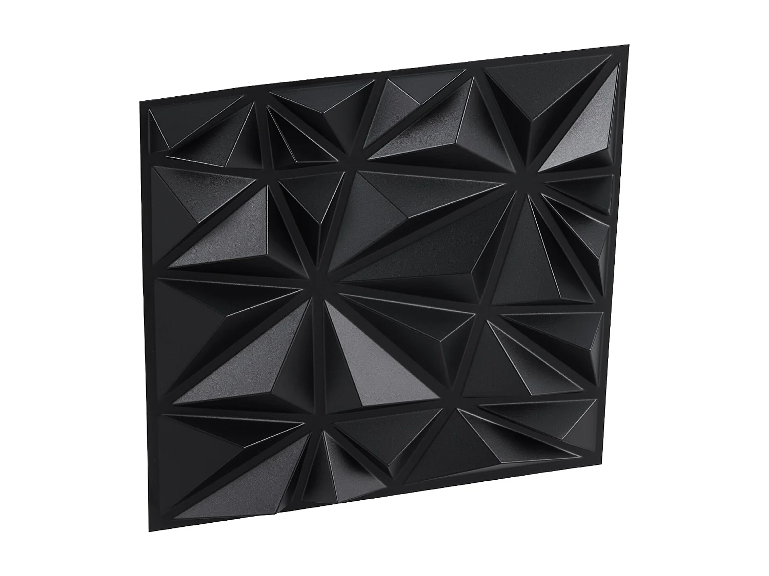 Panneaux Muraux 3D SucceBuy, Lot de 33, 30 x 30 cm, PVC, Noir, Couverture de 3 m²