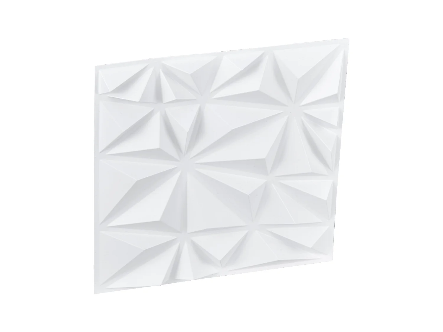 Panneaux Muraux 3D SucceBuy, Lot de 33, 30 x 30 cm, PVC, Couverture de 3 m² Blanc Diamant