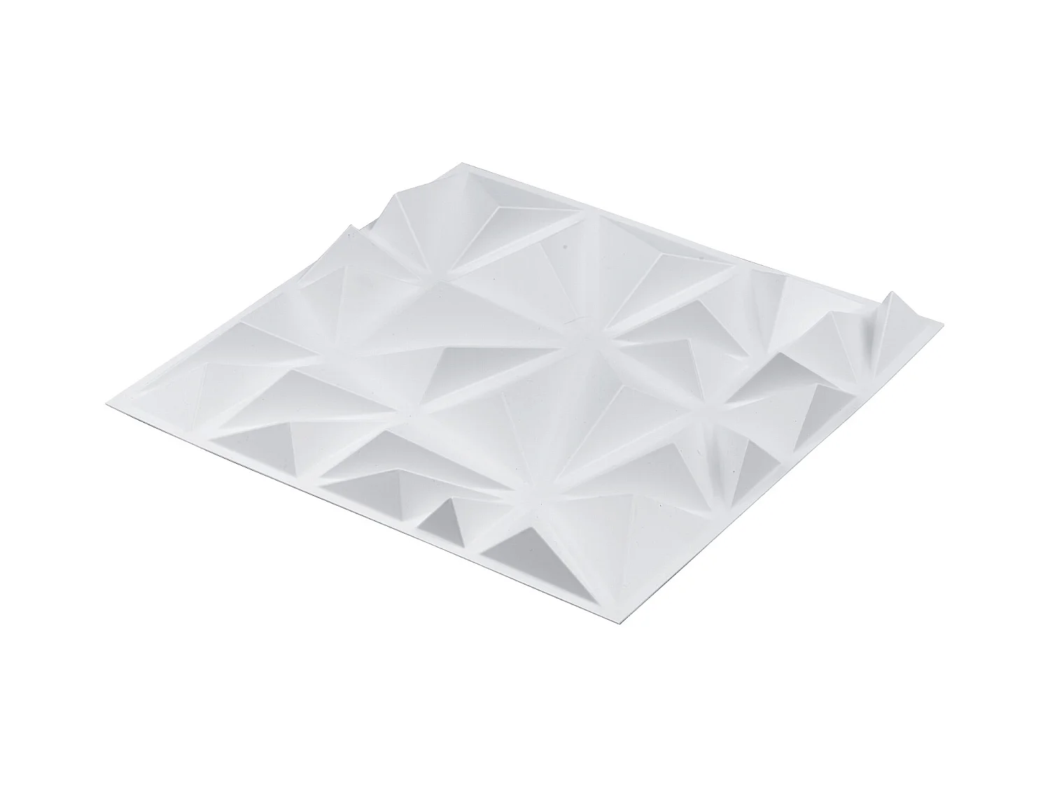 Panneaux Muraux 3D SucceBuy, Lot de 33, 30 x 30 cm, PVC, Couverture de 3 m² Blanc Diamant