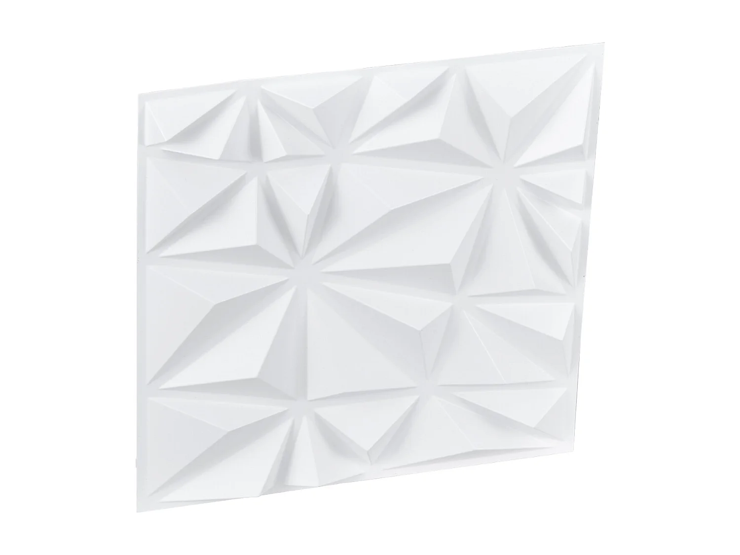 Panneaux Muraux 3D SucceBuy, Lot de 33, 30 x 30 cm, PVC, Couverture de 3 m² Blanc Diamant