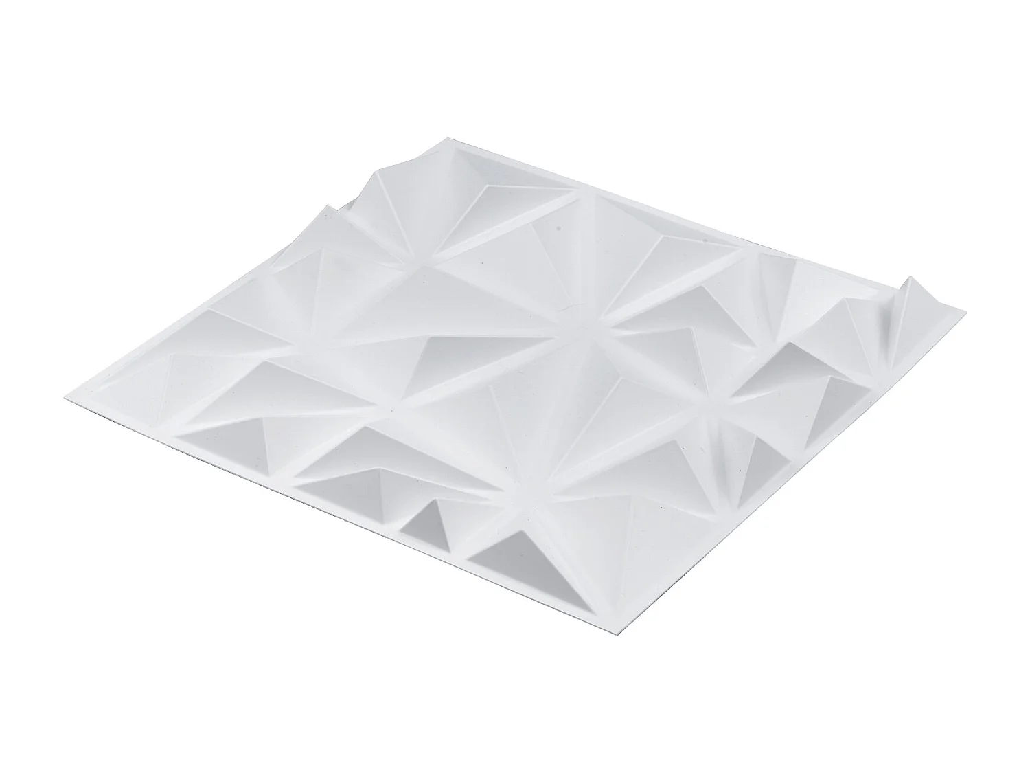 Panneaux Muraux 3D SucceBuy, Lot de 33, 30 x 30 cm, PVC, Couverture de 3 m² Blanc Diamant