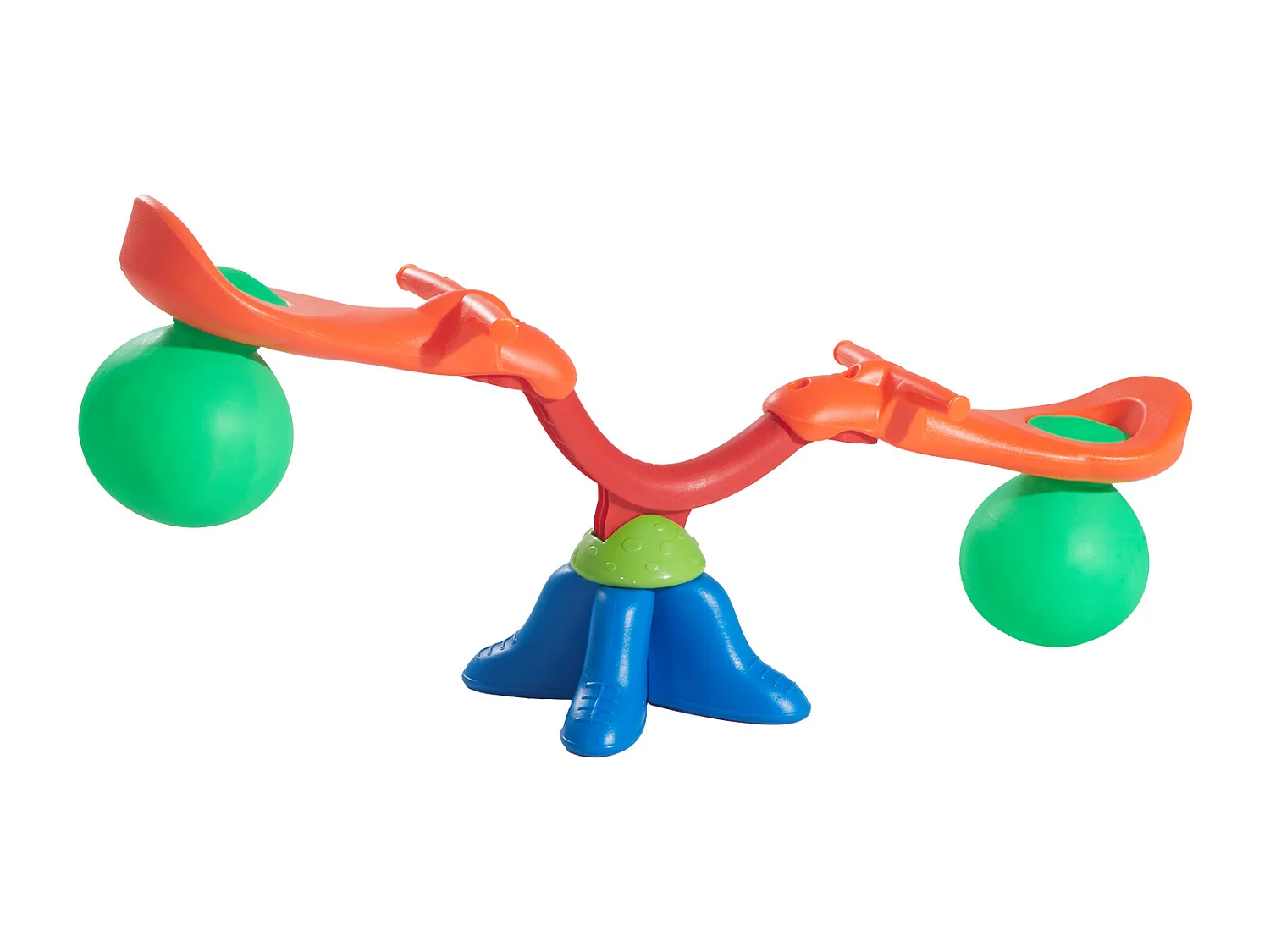 Balançoire à Bascule SucceBuy, Capacité de Charge 24,9 kg par Siège, Équipement de Jeu Extérieur Rebondissant, pour 2 Enfants de 3 Ans et Plus