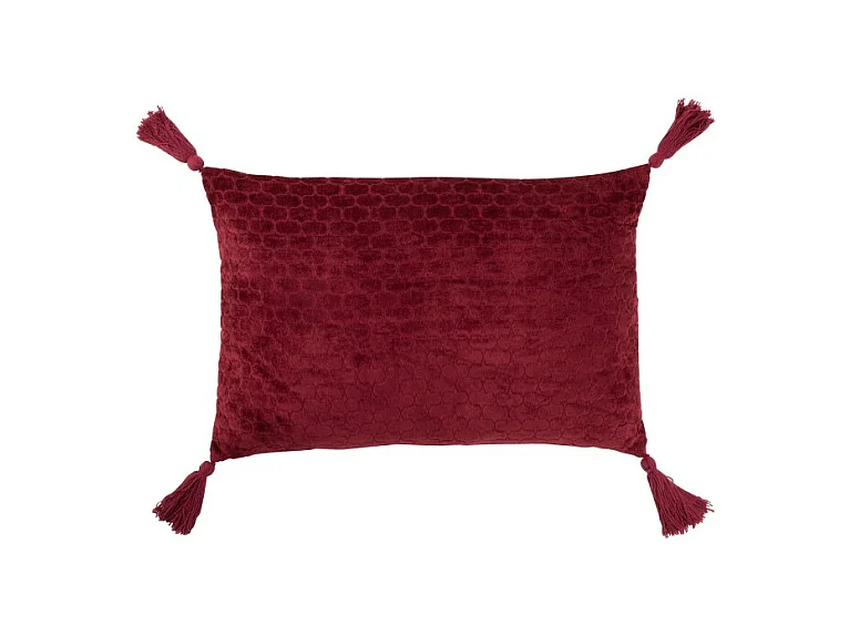 Coussin Déco à Motifs "Cherry" 40x60cm Bordeaux