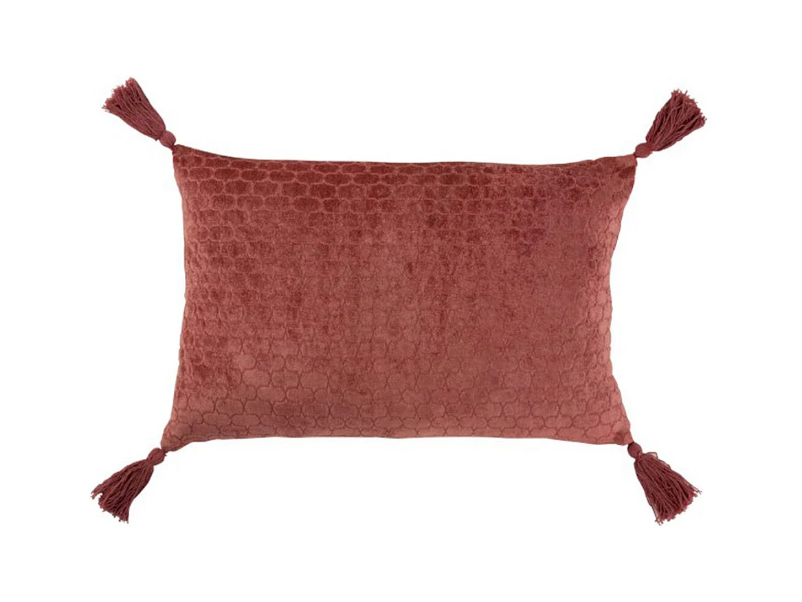 Coussin Déco à Motifs "Cherry" 40x60cm Rouge
