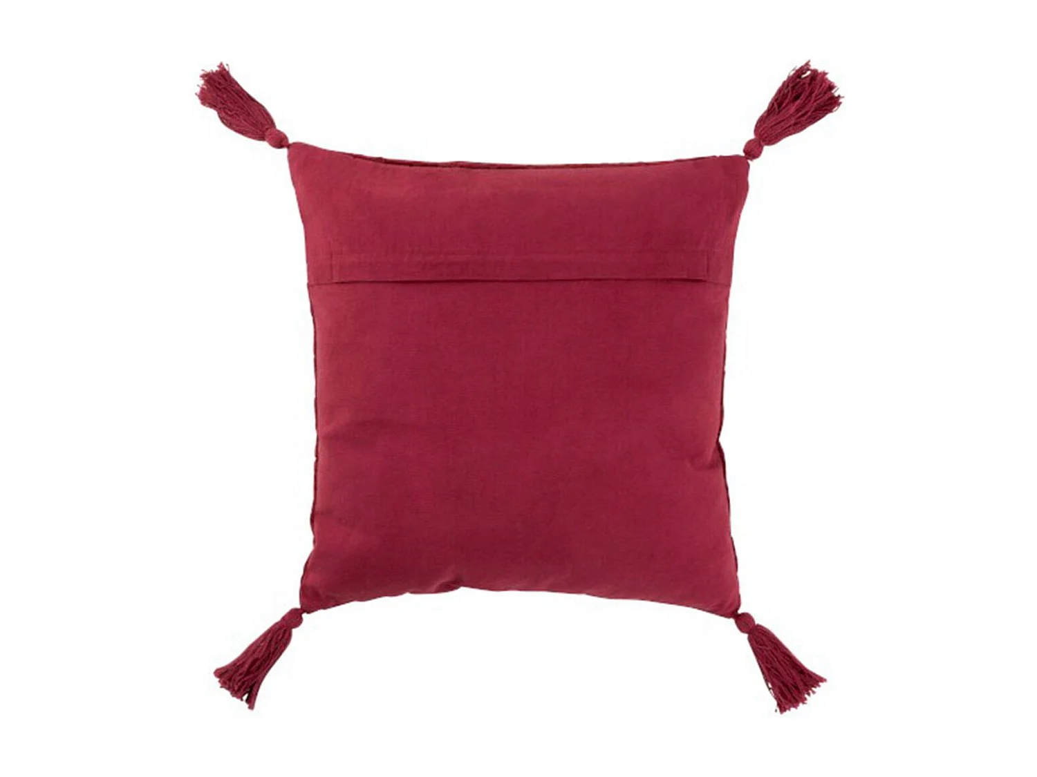 Coussin Déco à Motifs "Cherry" 45x45cm Bordeaux