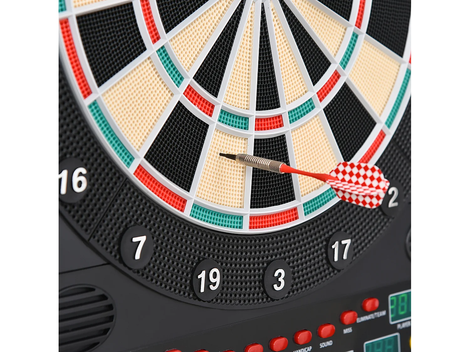 Bersaglio elettronico con 12 freccette 6 display per punteggio