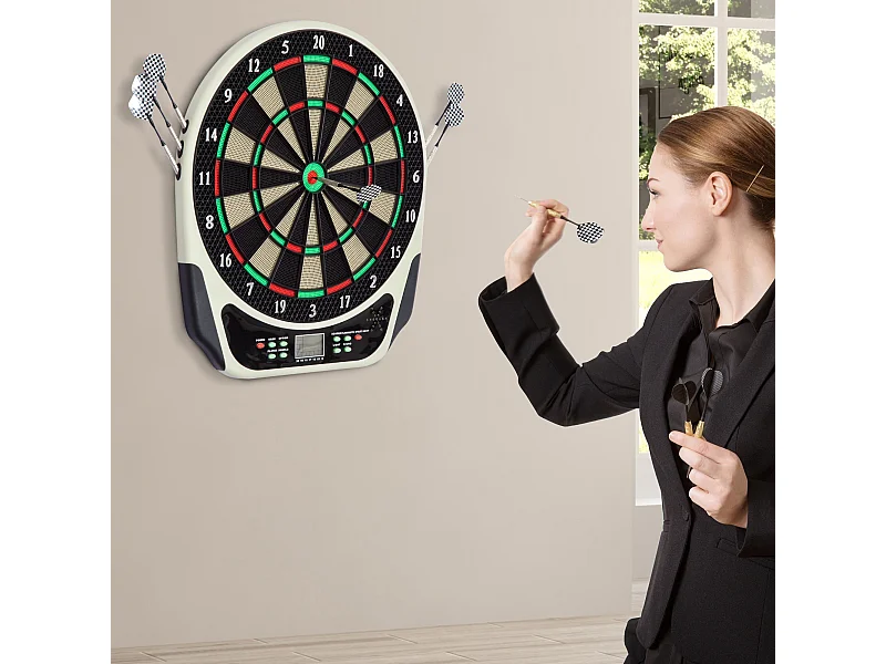 Bersaglio freccette elettronico con 6 freccette luci e suoni