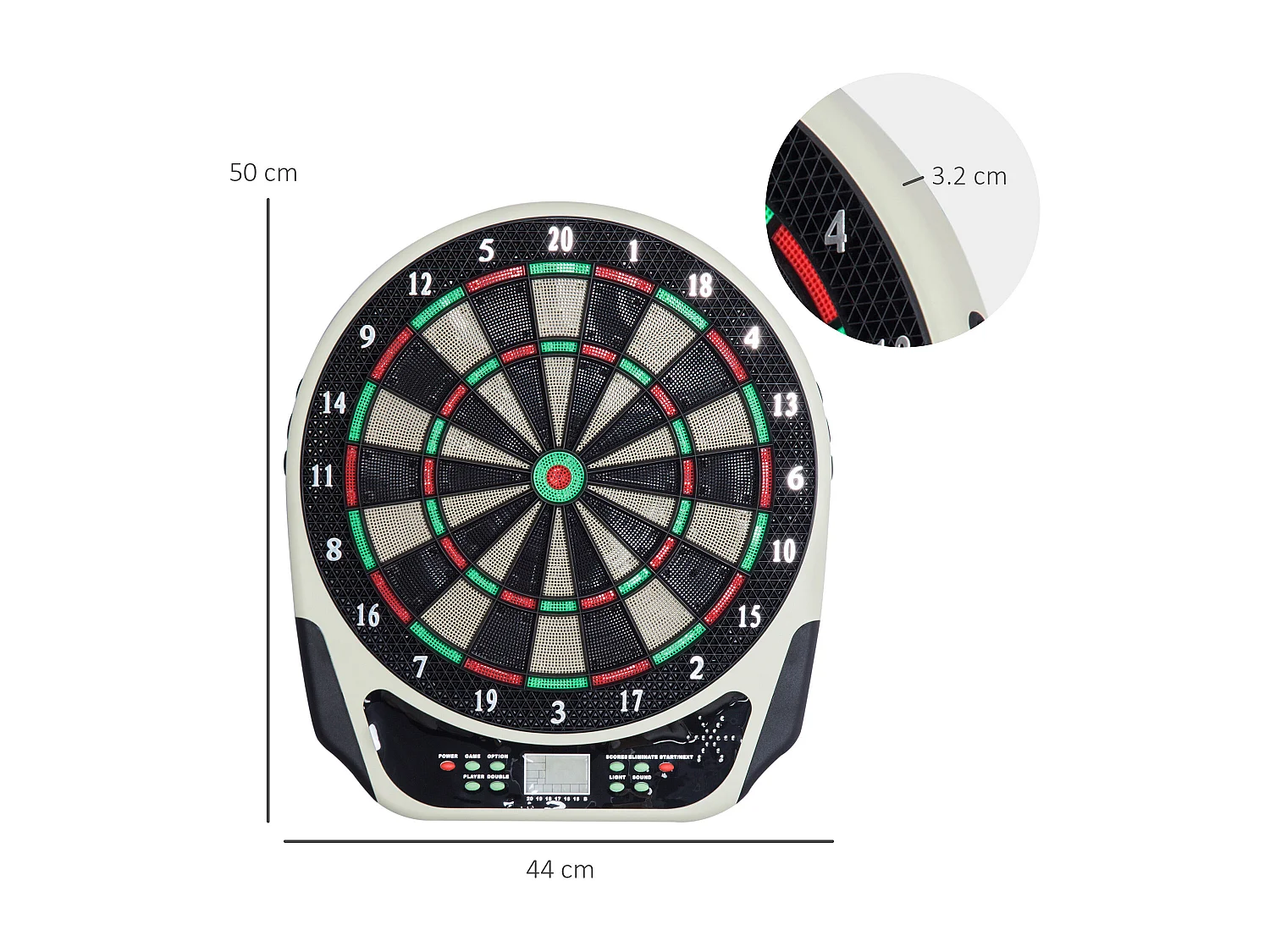 Bersaglio freccette elettronico con 6 freccette luci e suoni