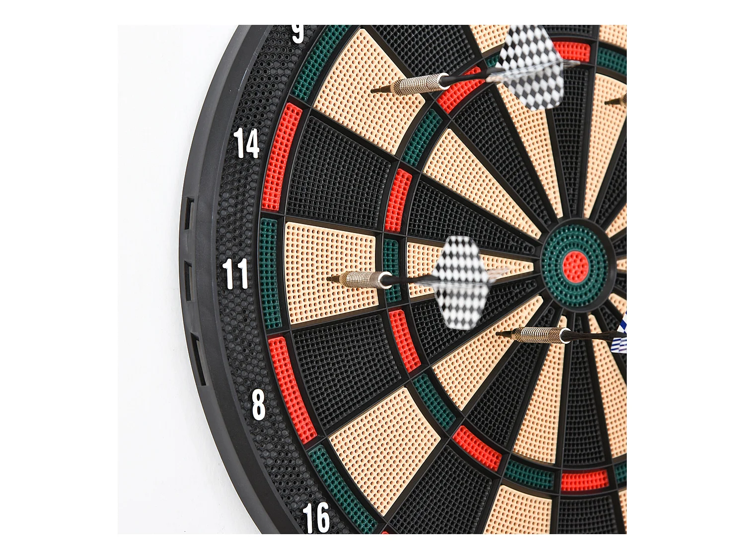 Bersaglio a freccette elettronico con 6 freccette nero