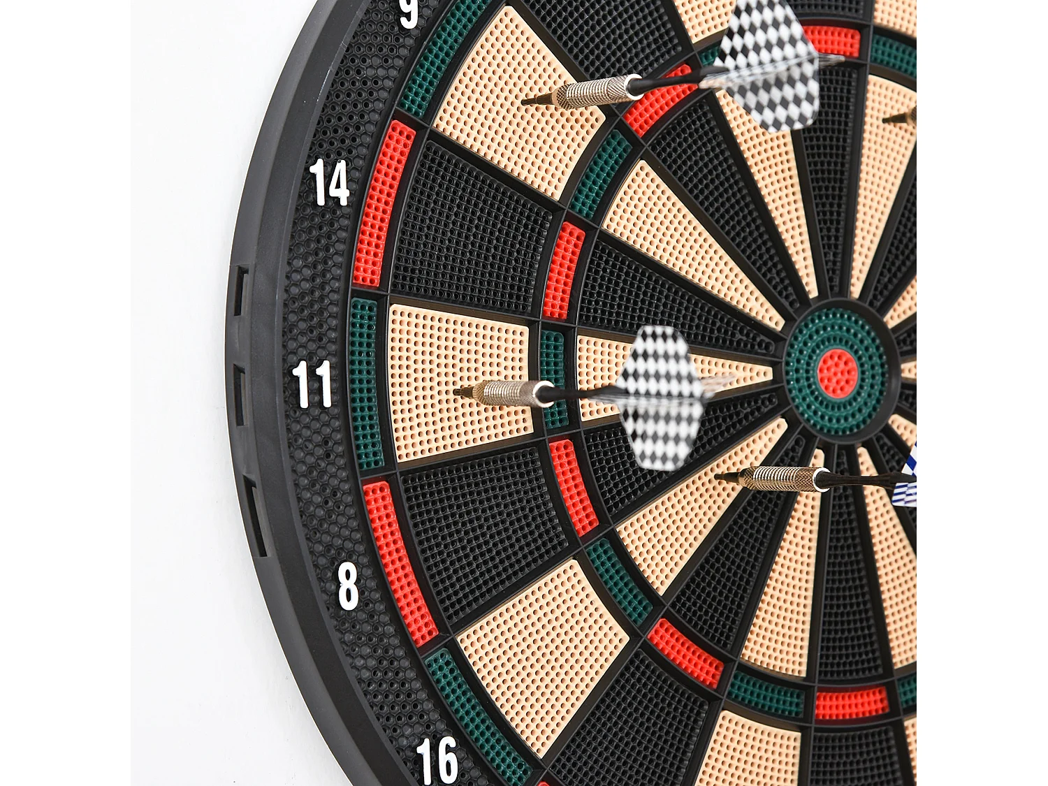 Bersaglio a freccette elettronico con 6 freccette nero