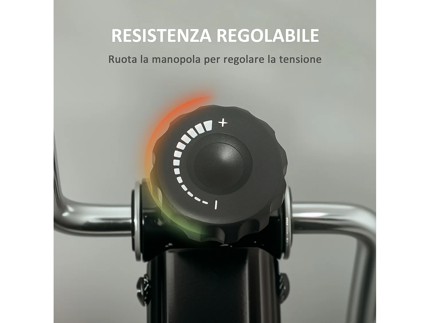 Cyclette riabilitazione pieghevole schermo lcd e manubrio regolabile