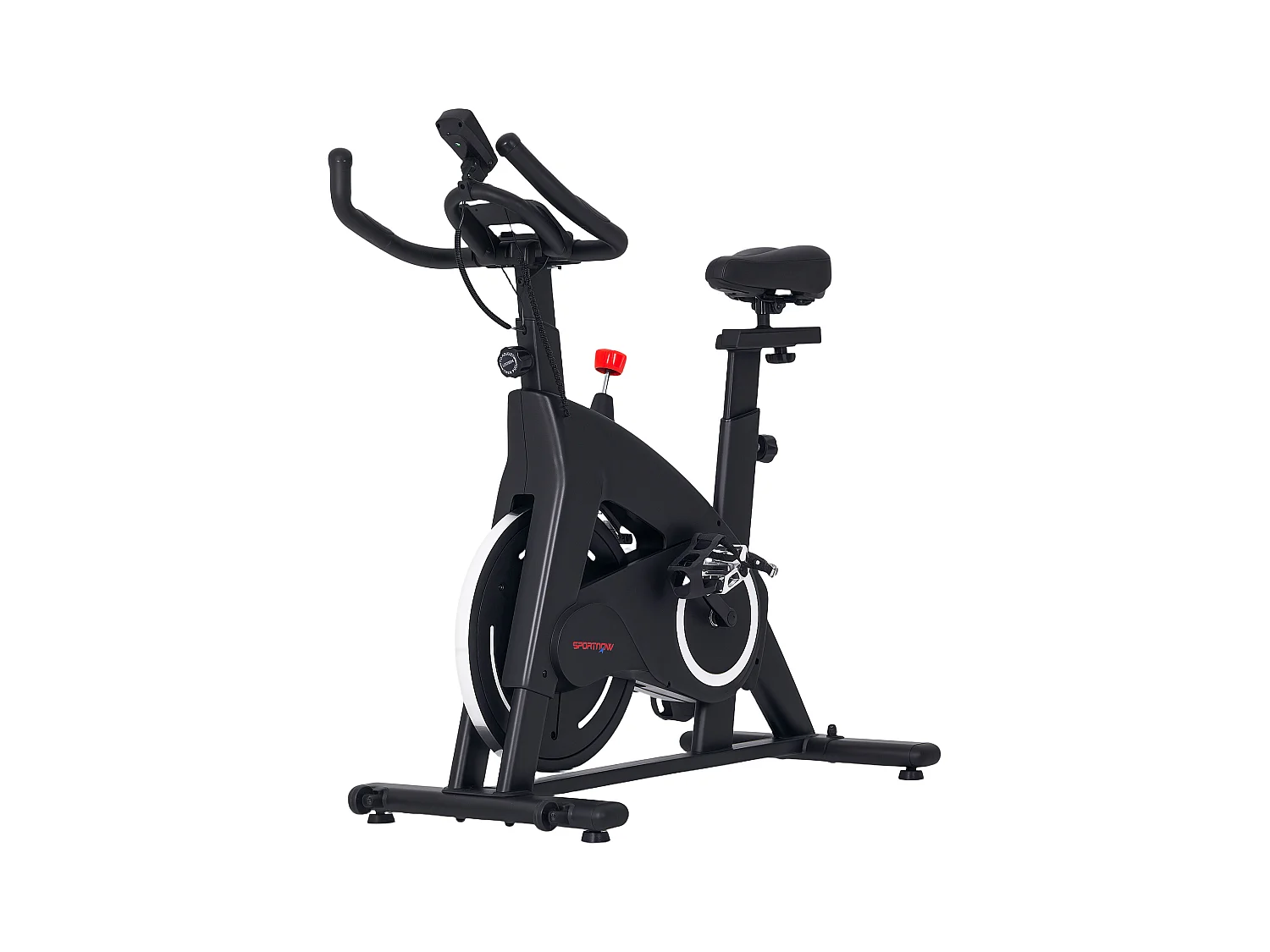 Cyclette magnetica con volano 10 kg, sedile e manubrio regolabili nero