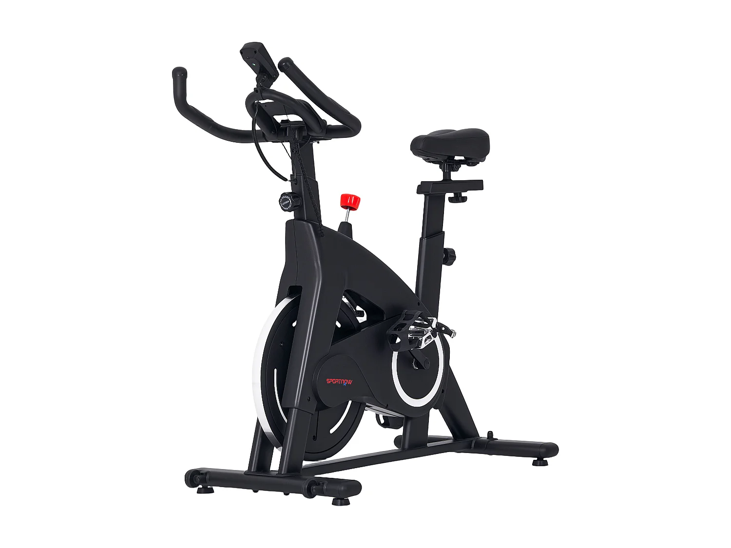 Cyclette magnetica con volano 10 kg, sedile e manubrio regolabili nero