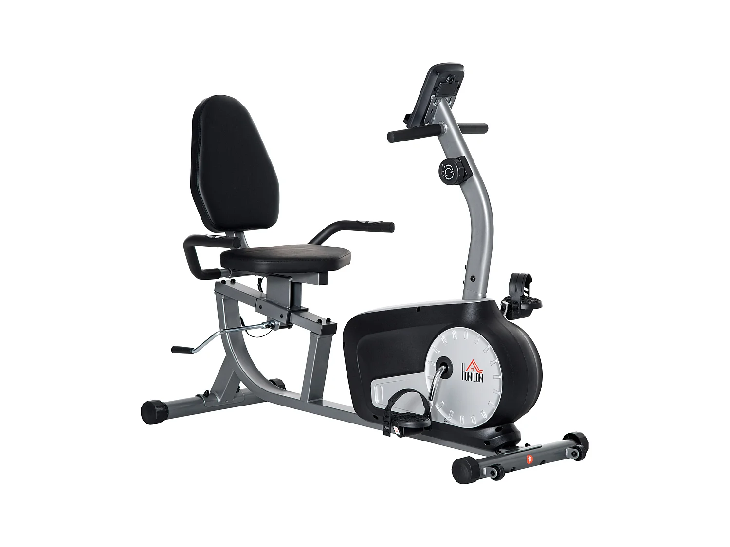 Cyclette orizzontale recumbent con 8 livelli di resistenza e schermo lcd