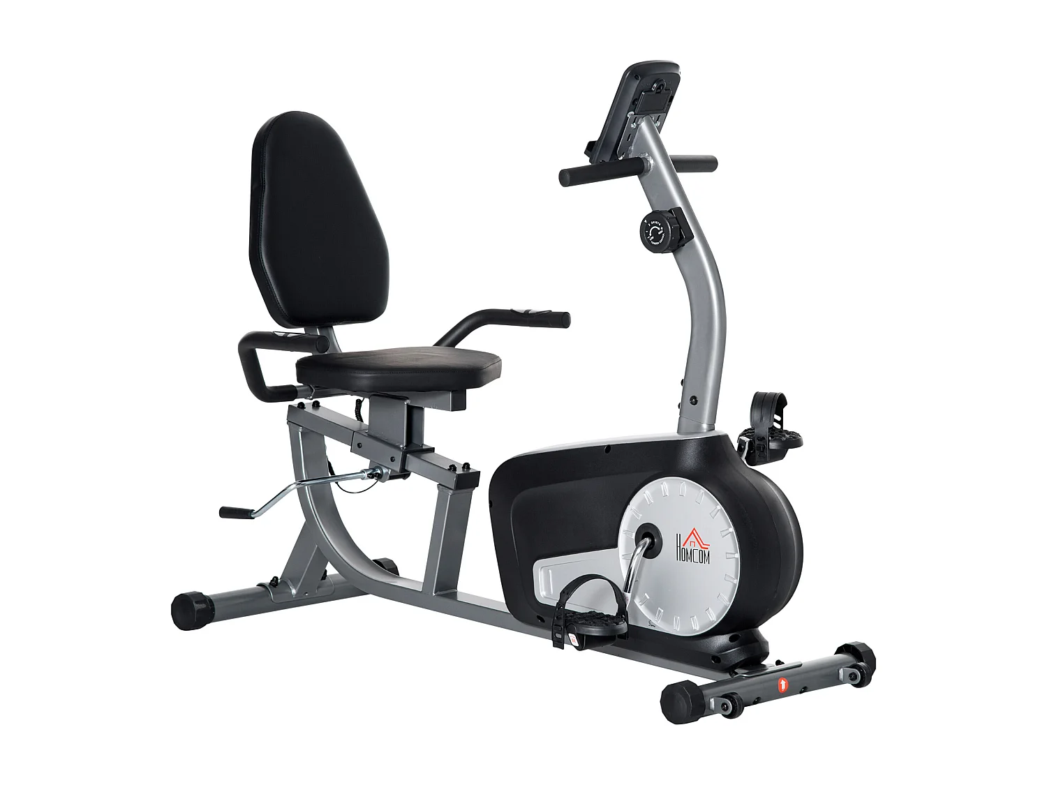 Cyclette orizzontale recumbent con 8 livelli di resistenza e schermo lcd