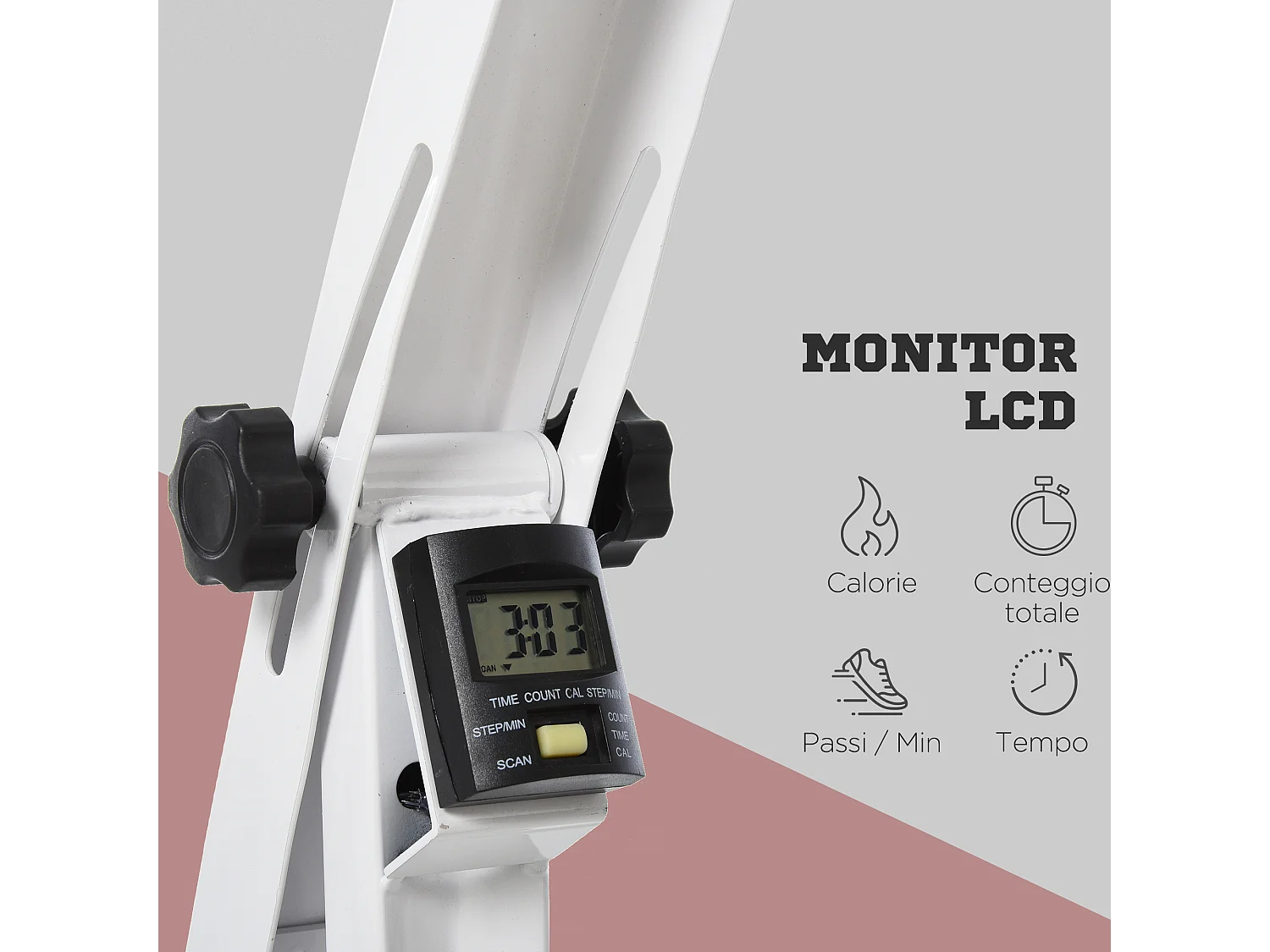 Pedaliera braccia e gambe con schermo led altezza e intensità regolabile