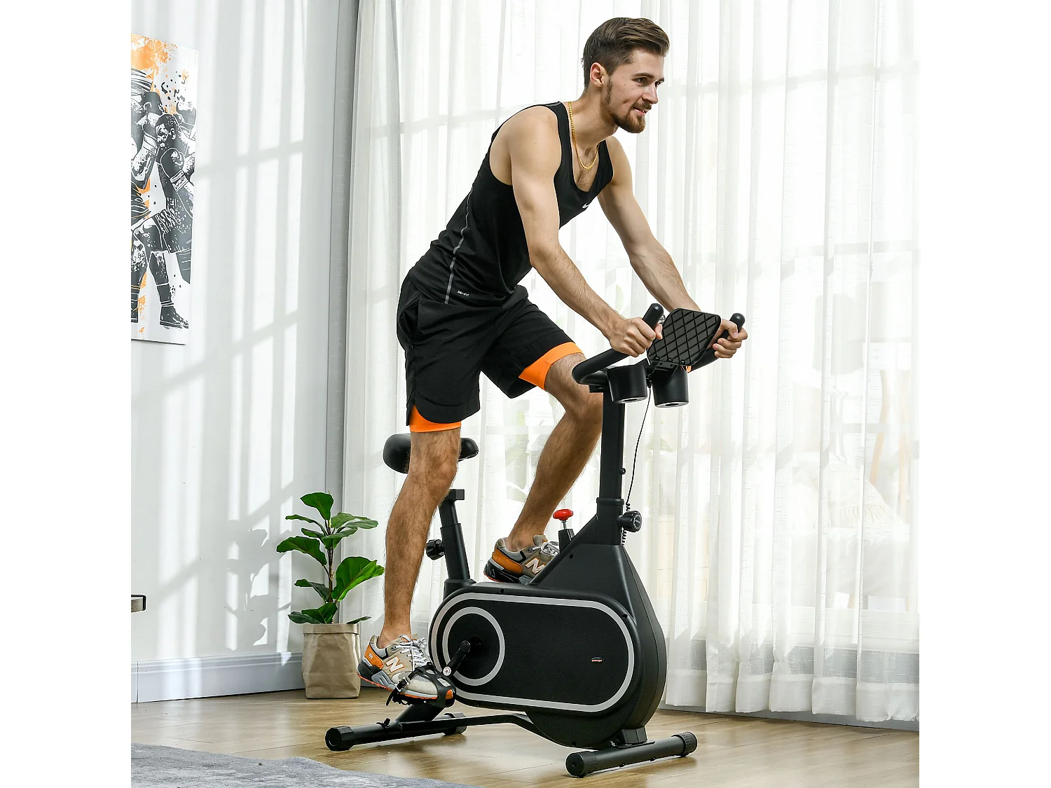 Cyclette magnetica manubrio e sellino regolabili