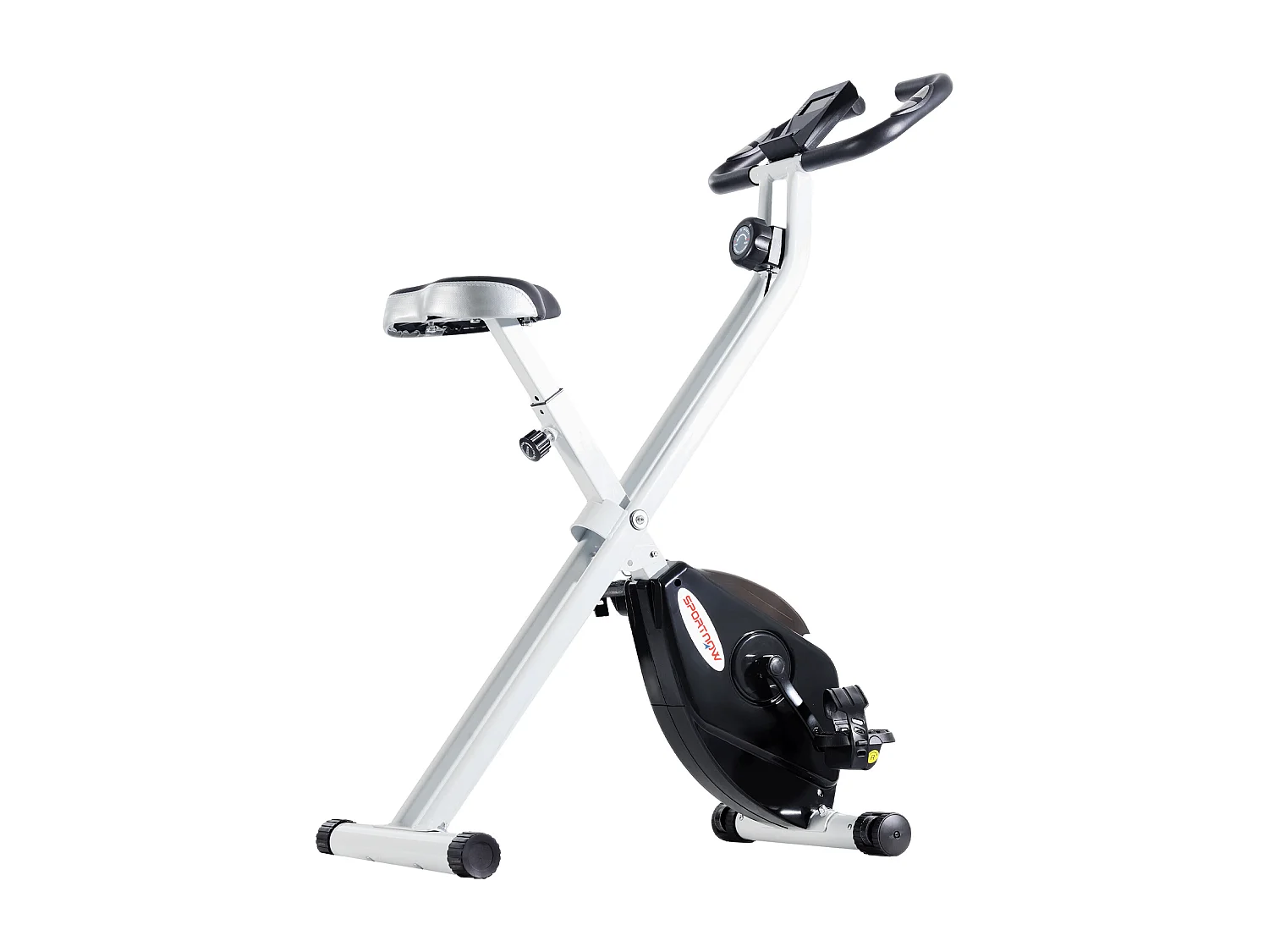 Cyclette pieghevole magnetica 8 livelli display e sellino regolabile