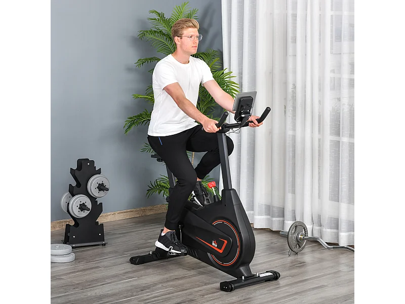 Cyclette magnetica professionale sellino regolabile 102x50x120cm nero