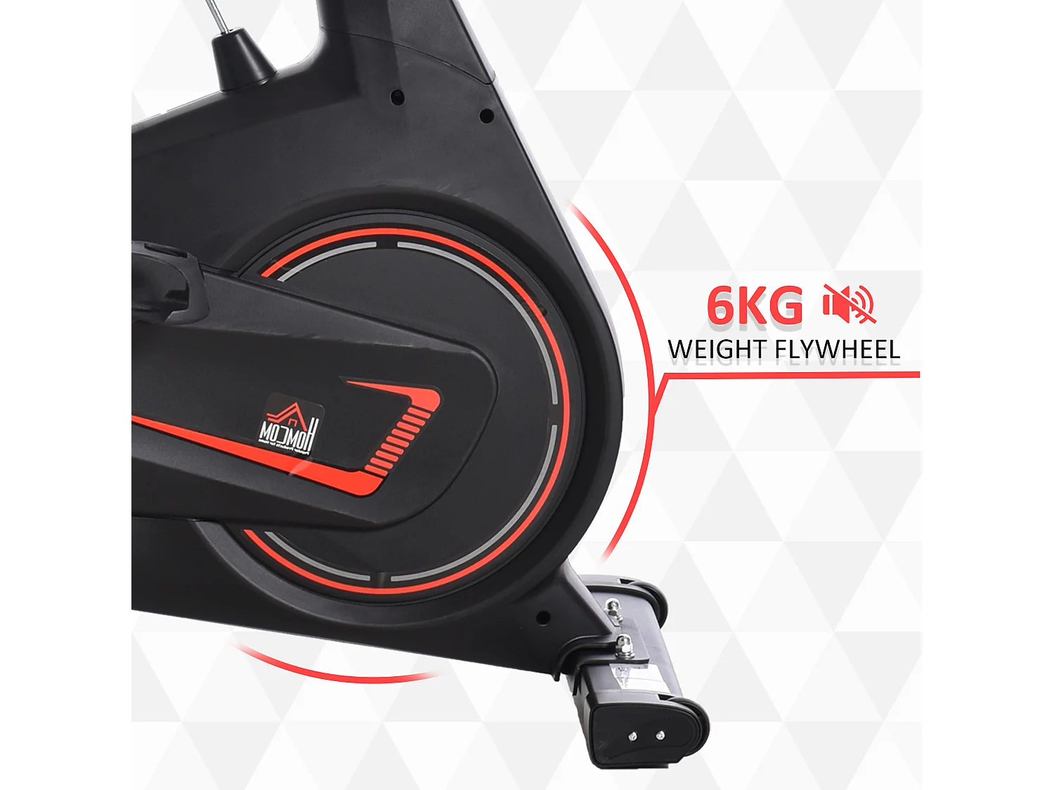 Cyclette magnetica professionale sellino regolabile 102x50x120cm nero