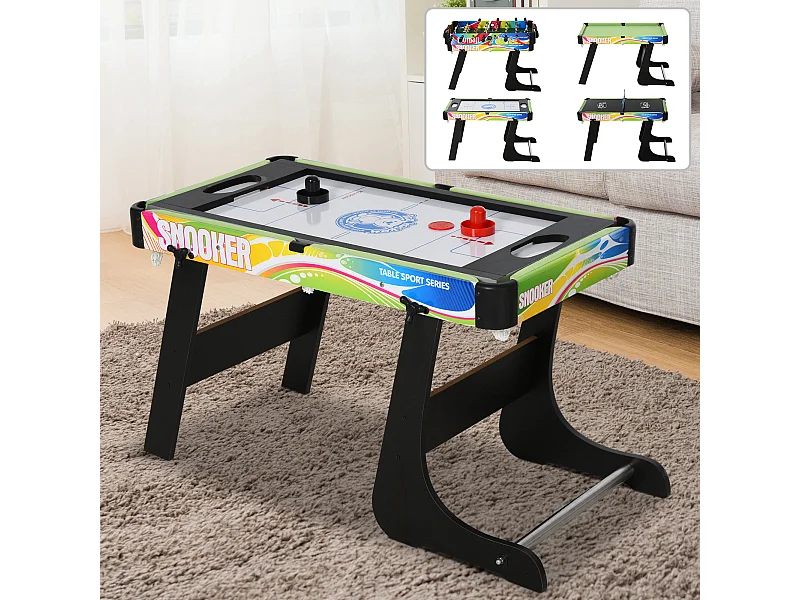 Tavolo da gioco per calcio-balilla, biliardo, air hockey e ping pong