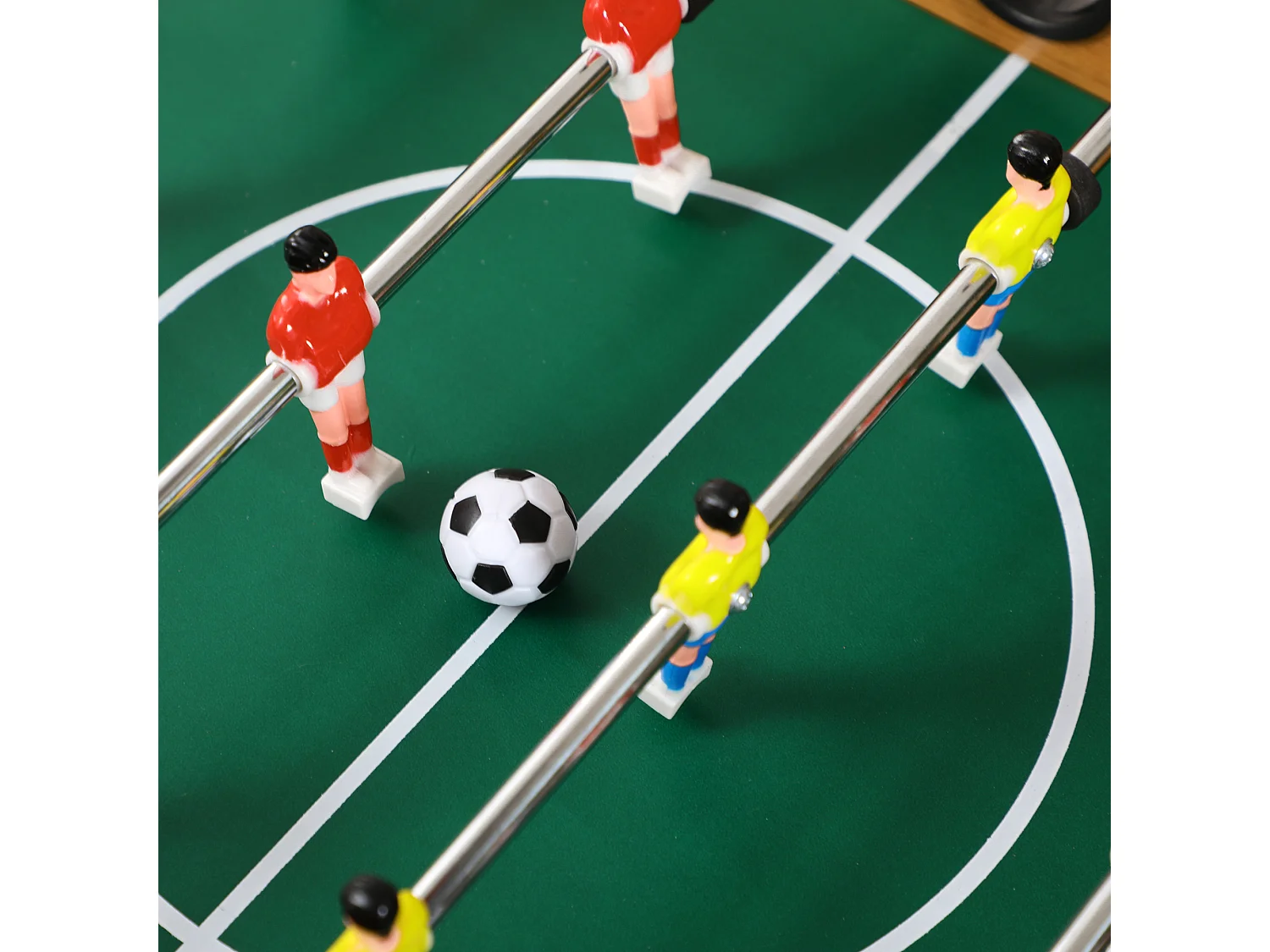 Calcio balilla pieghevole 18 giocatori e segnapunti 69x37x70cm