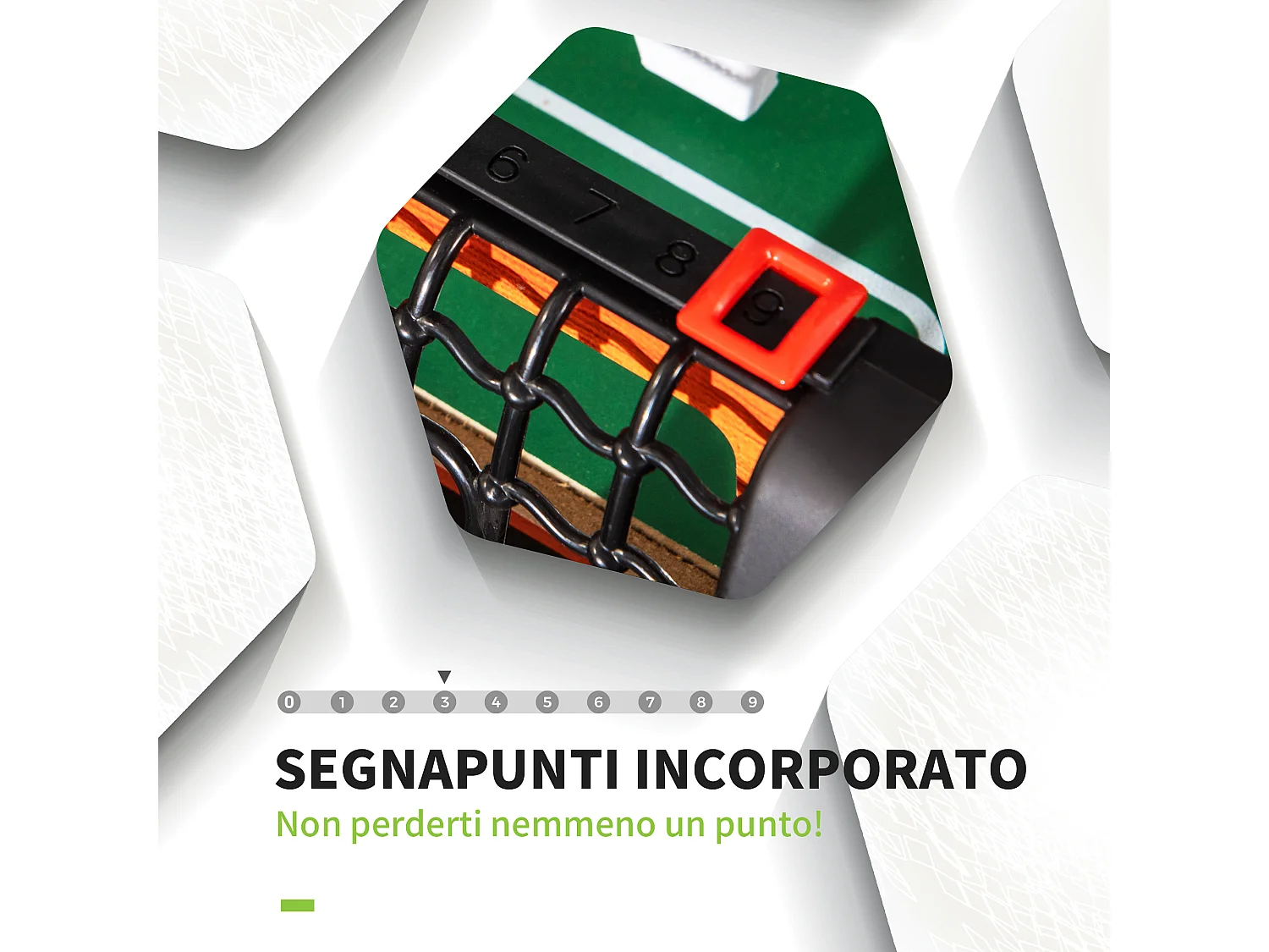 Calcio balilla per bimbi con manopole antiscivolo e segnapunti