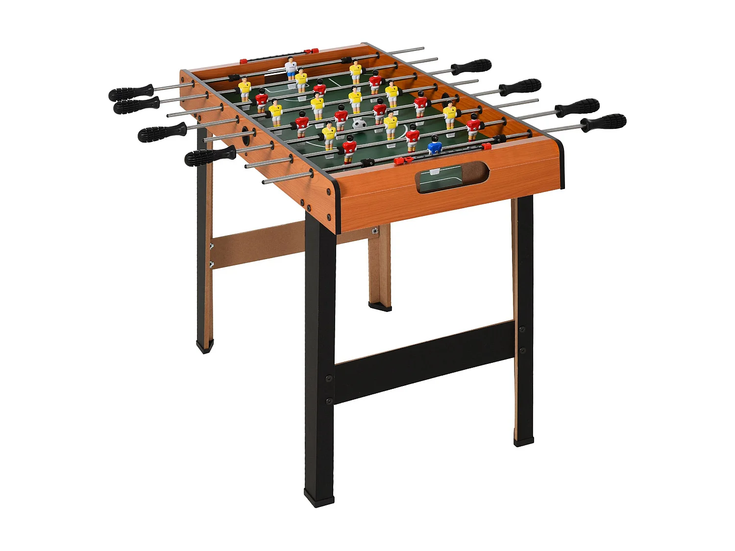 Calcio balilla con 22 giocatori palline e 2 segnapunti legno colorato