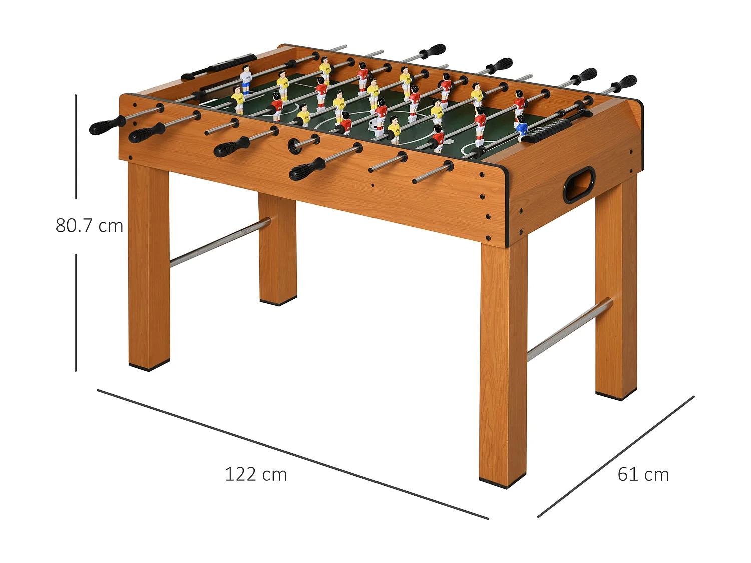 Calcio balilla professionale con segnapunti 2 palline 22 giocatori
