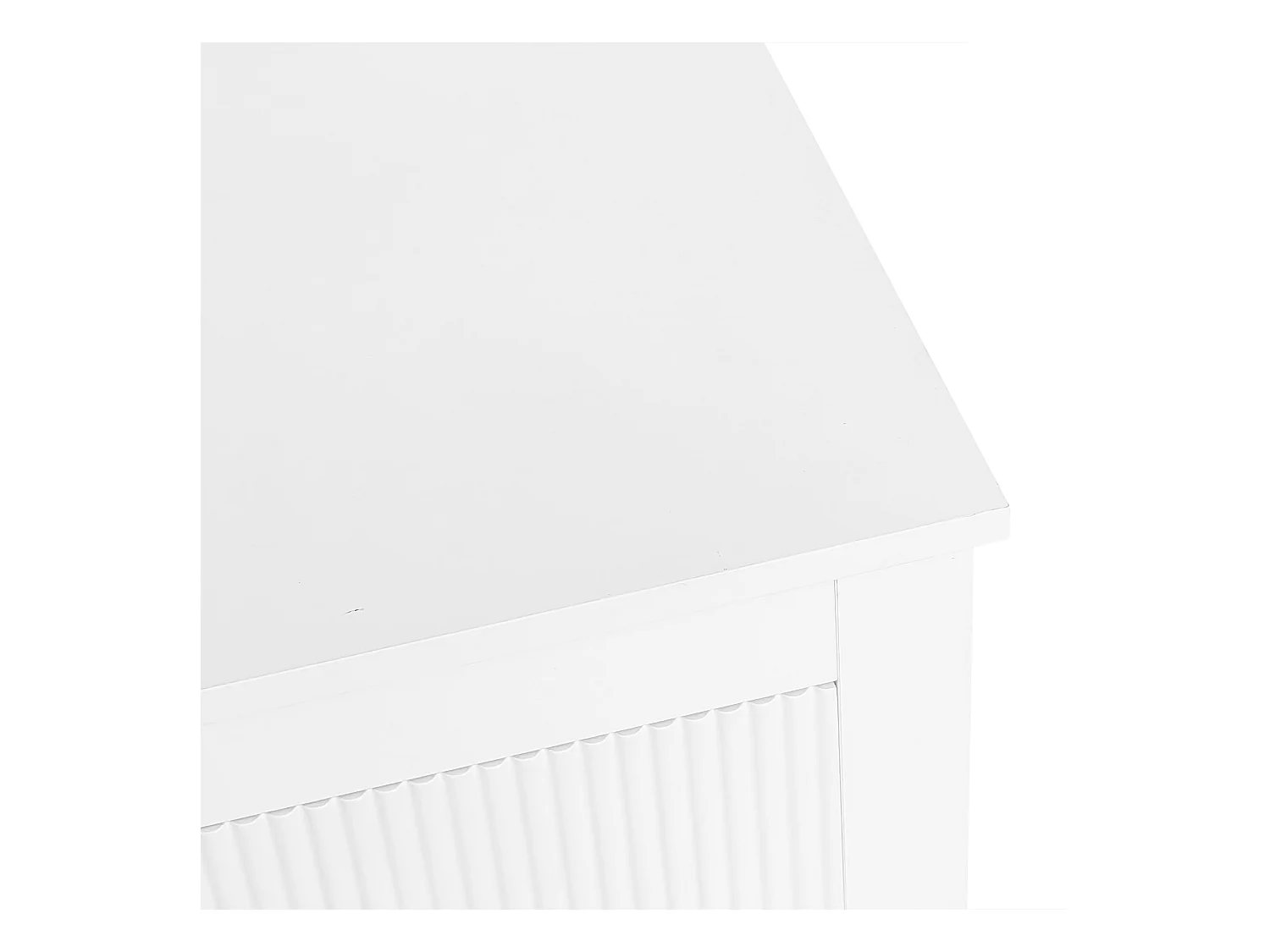 Houten woonkamer dressoir met 5 laden - opbergmeubel - wit (79x39,5x80,5 cm)