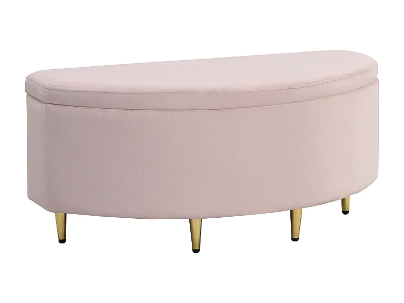 Banc coffre 90x40x42 cm avec rangement - cadre en bois - velours gris