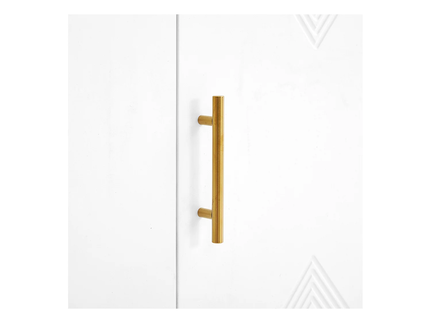 Buffet 120x40x88 cm bois 3 portes meuble de rangement - poignées et pieds en métal - noir