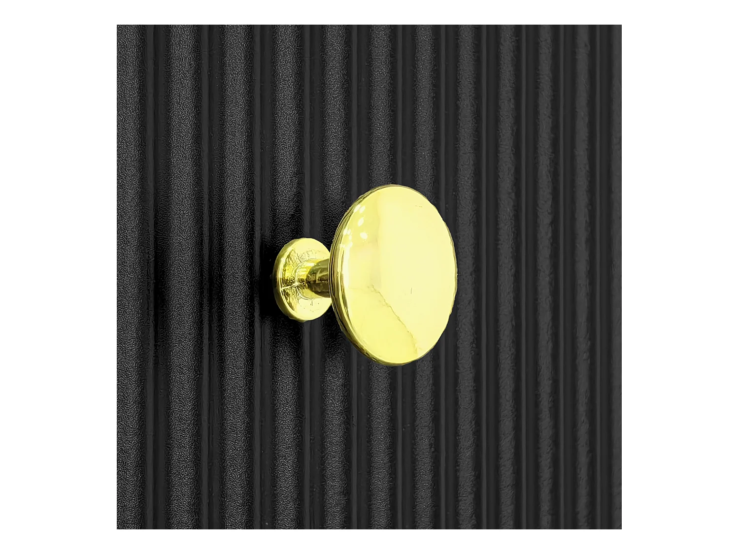 Buffet 79x39.5x80.5 cm 5 tiroirs - meuble de rangement - noir