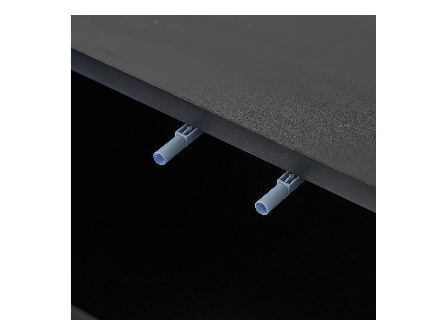 Buffet 125x40x86 cm 2 portes 1 tiroir et meuble de rangement ouvert - bois - noir