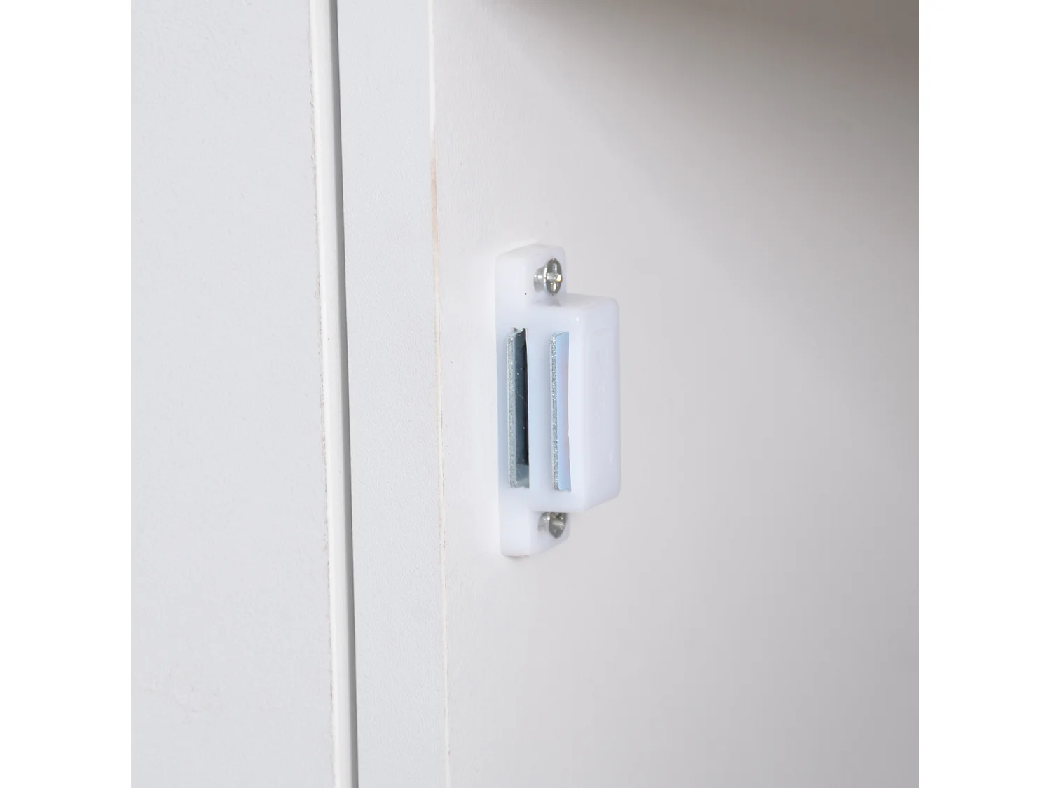 Buffet 120x40x77.5 cm 1 porte 4 tiroirs meuble de rangement - bois - blanc