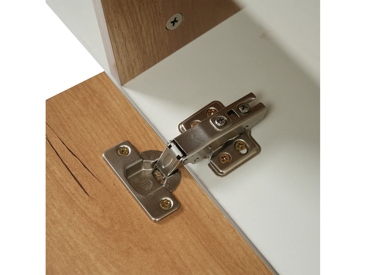 Buffet 130x40x70 cm avec 2 portes 2 tiroirs meuble de rangement - bois - blanc