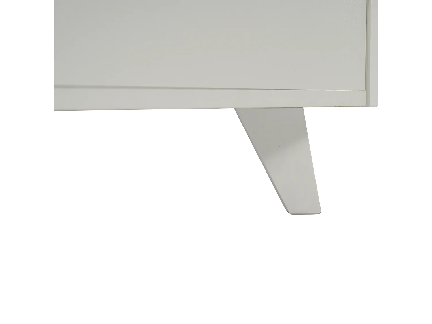 Buffet 130x40x70 cm avec 2 portes 2 tiroirs meuble de rangement - bois - blanc