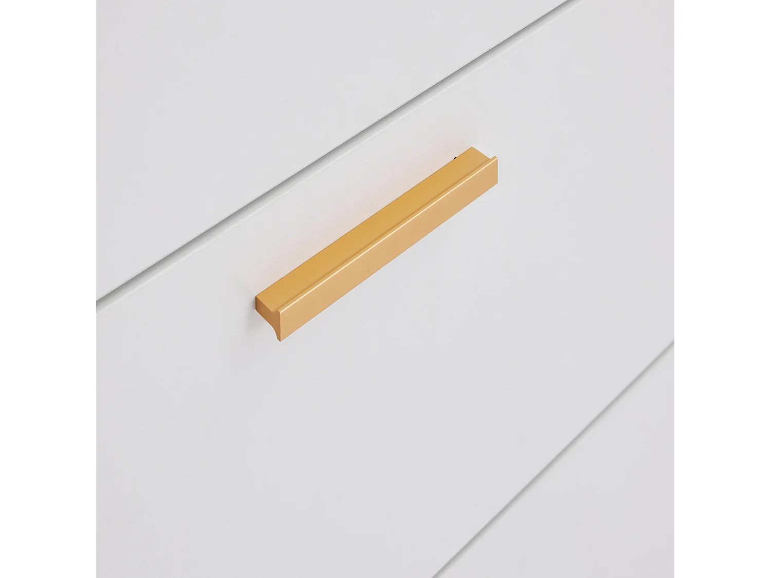 Eetkamerdressoir van rotan met 2 deuren en 3 laden - hout - wit (160x40x87 cm)