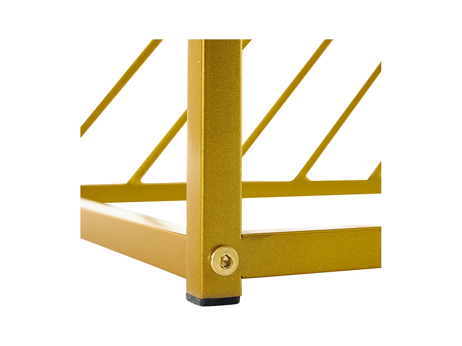 Table console 100x35x77 cm moderne à haut brillant - plateau en MDF pieds en métal - noir