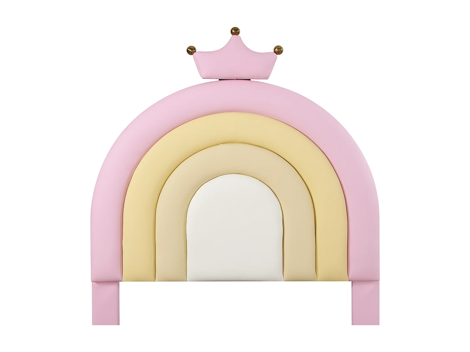 Kinderbed met opbergruimte 90x200cm met lattenbodem - in hoogte verstelbaar hoofdeinde - kunstleer - roze (zonder matras)