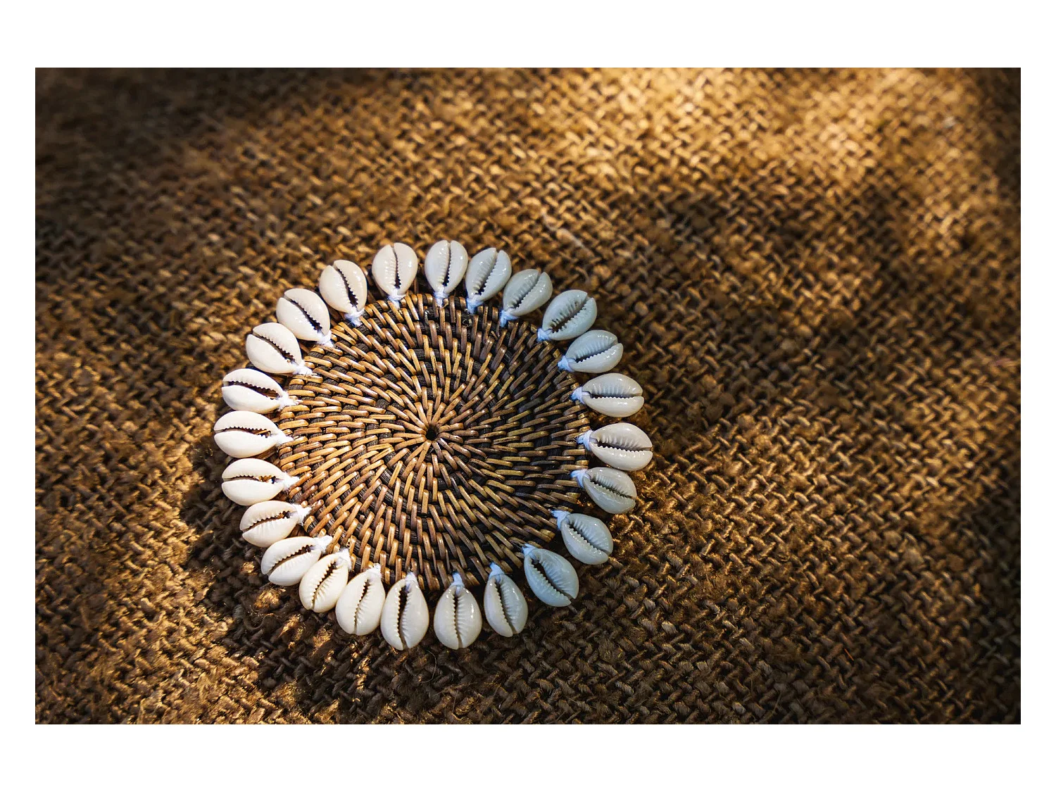 Le Sous-Verre Colonial Shell - Brun Naturel