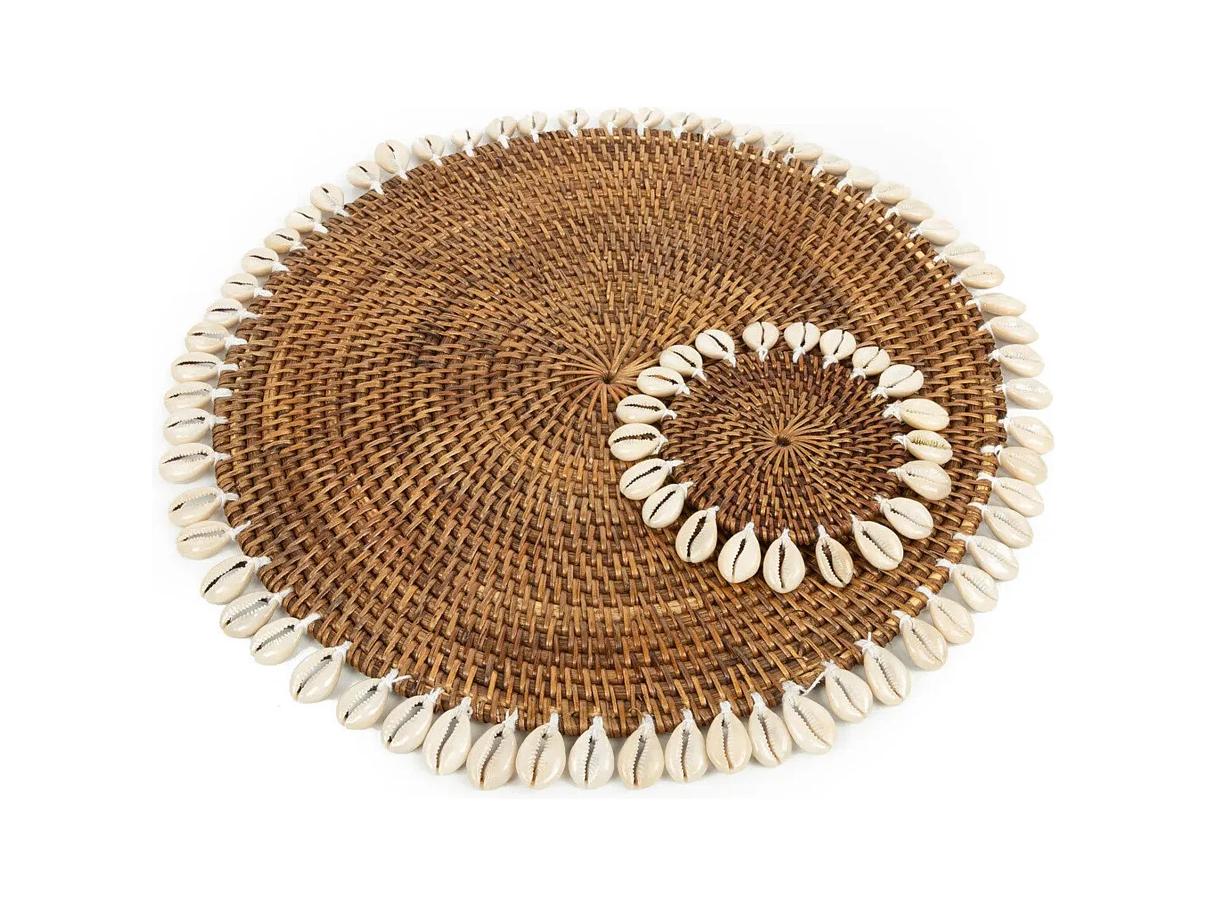 Le Sous-Verre Colonial Shell - Brun Naturel