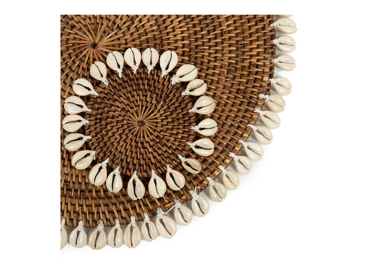 Le Sous-Verre Colonial Shell - Brun Naturel