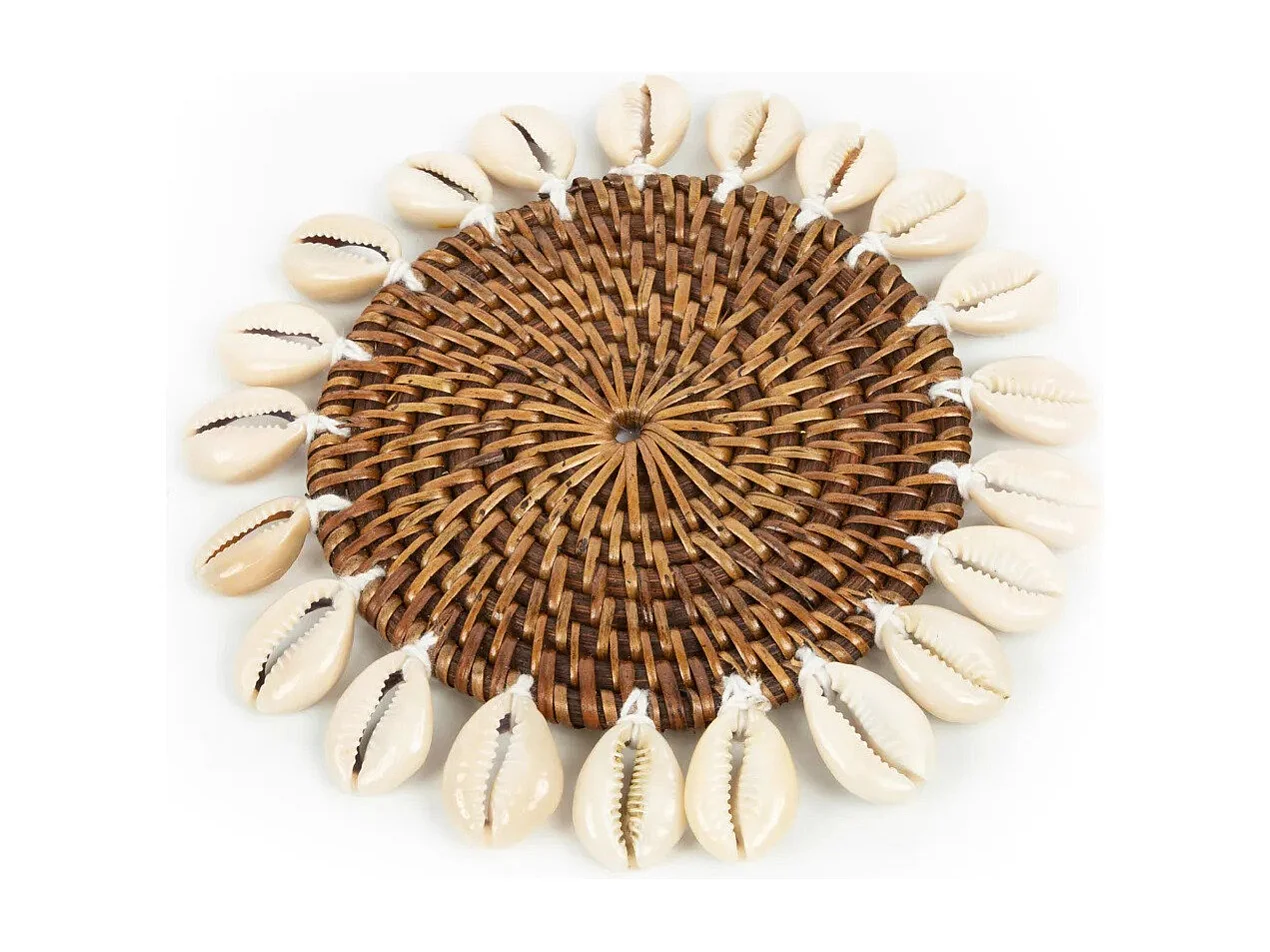 Le Sous-Verre Colonial Shell - Brun Naturel