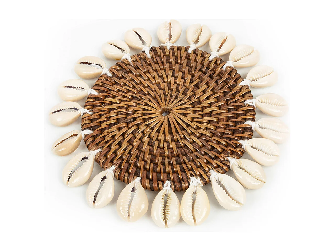 Le Colonial Shell Sous-verre - Brun Naturel