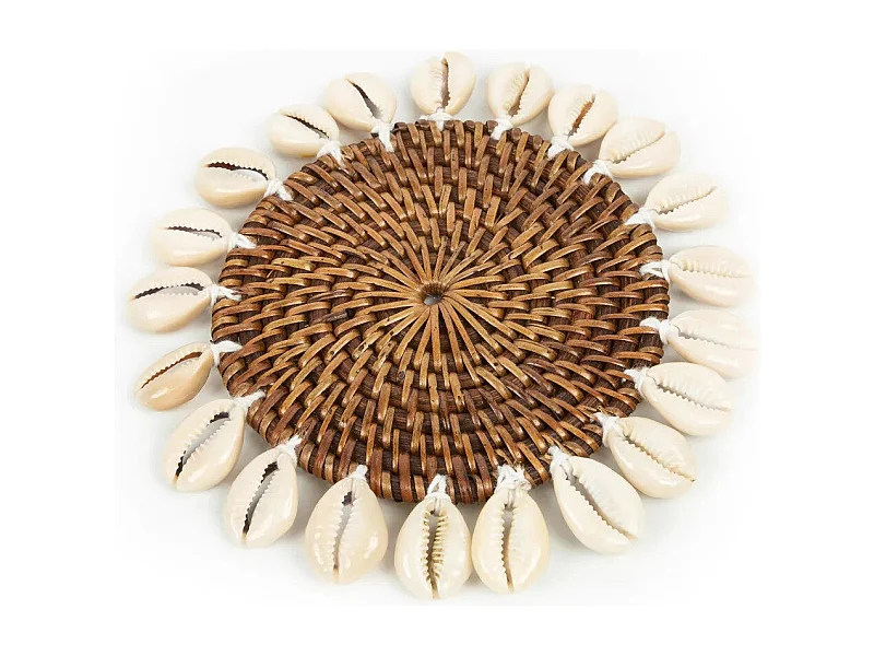 Le Sous-Verre Colonial Shell - Brun Naturel