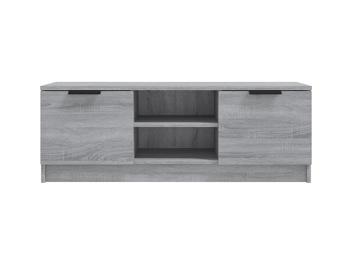 Móvel de TV multimídia prateleira de televisão televisão buffet sala de jantar sala de estar quarto sonoma 102 x 35 x 36,5 cm madeira trabalhada cinza 02_0028349