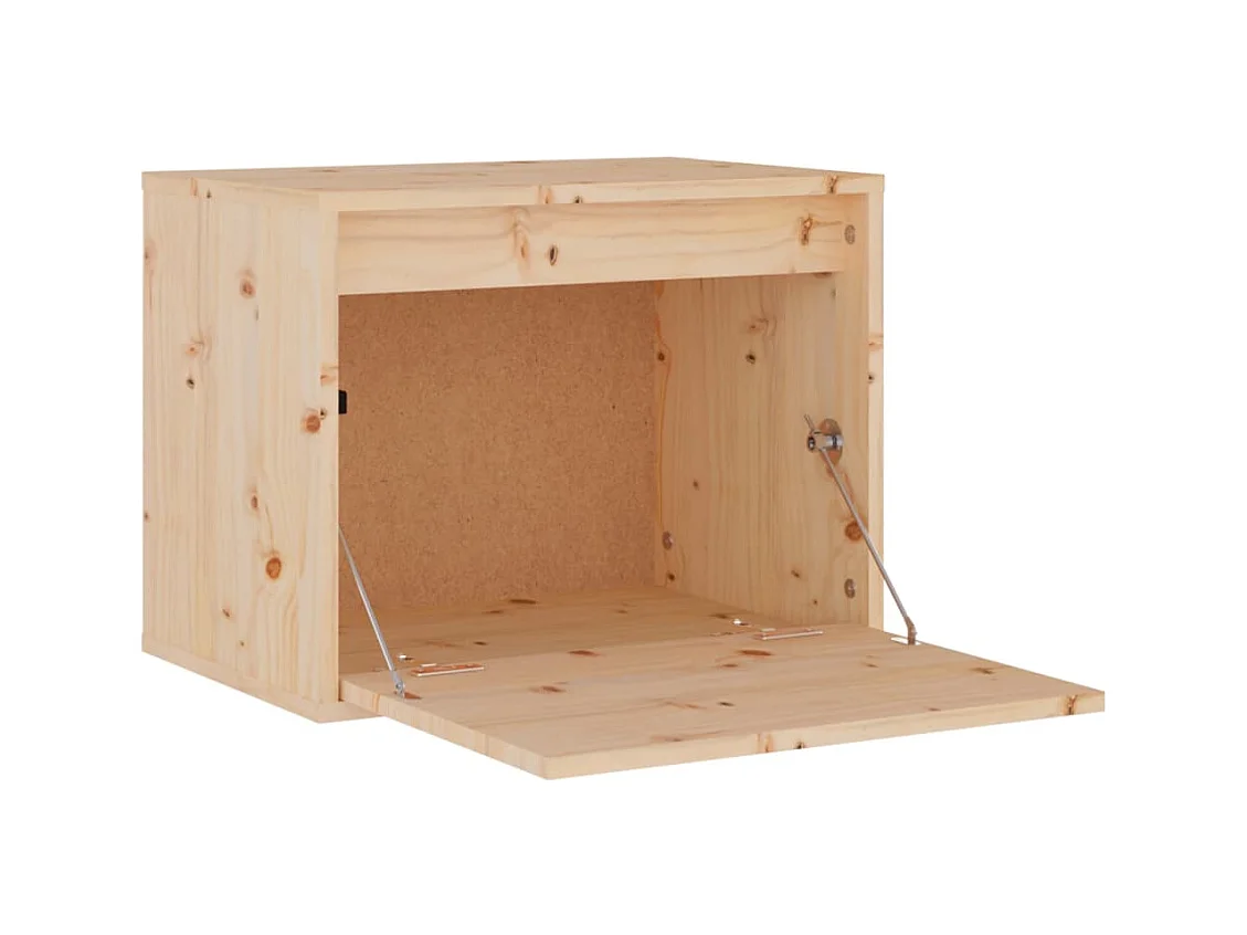 Mueble TV multimedia estantería para televisión buffet comedor salón dormitorio 3 piezas madera maciza de pino marrón 02_0028672